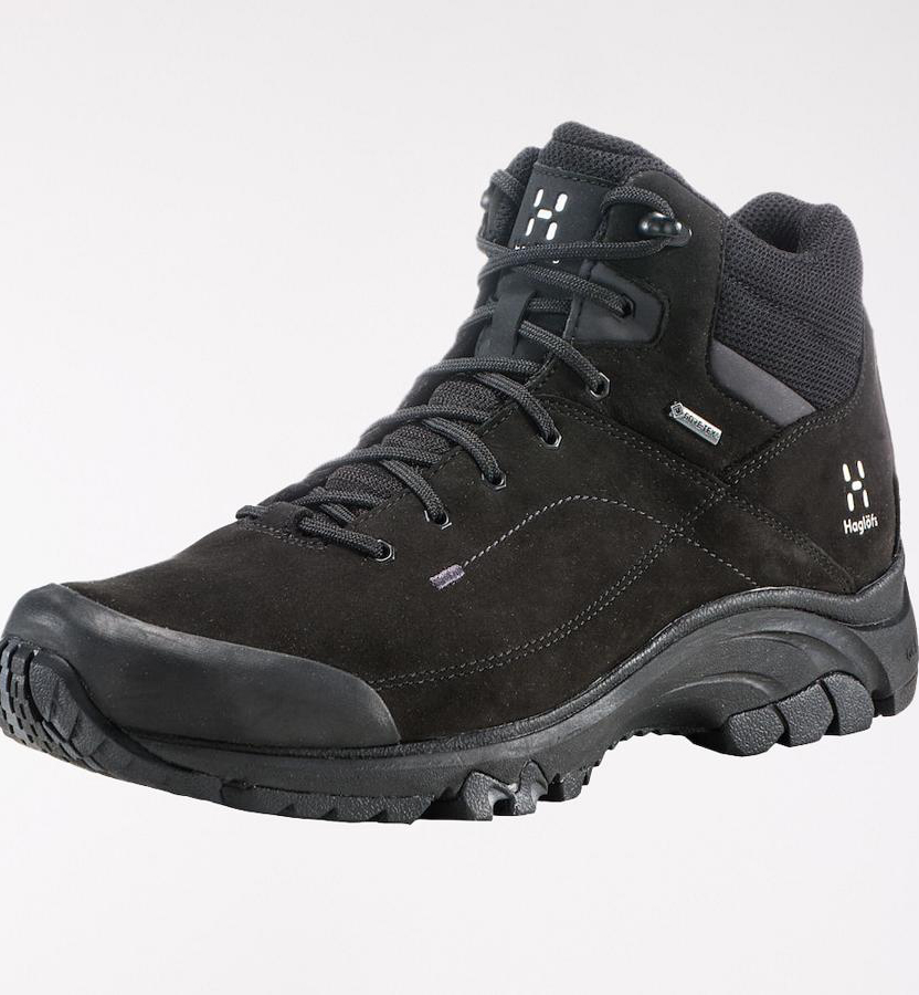 Haglöfs Mens Ridge Mid GT Hiking Boots Black New Zealand 97486NUHX